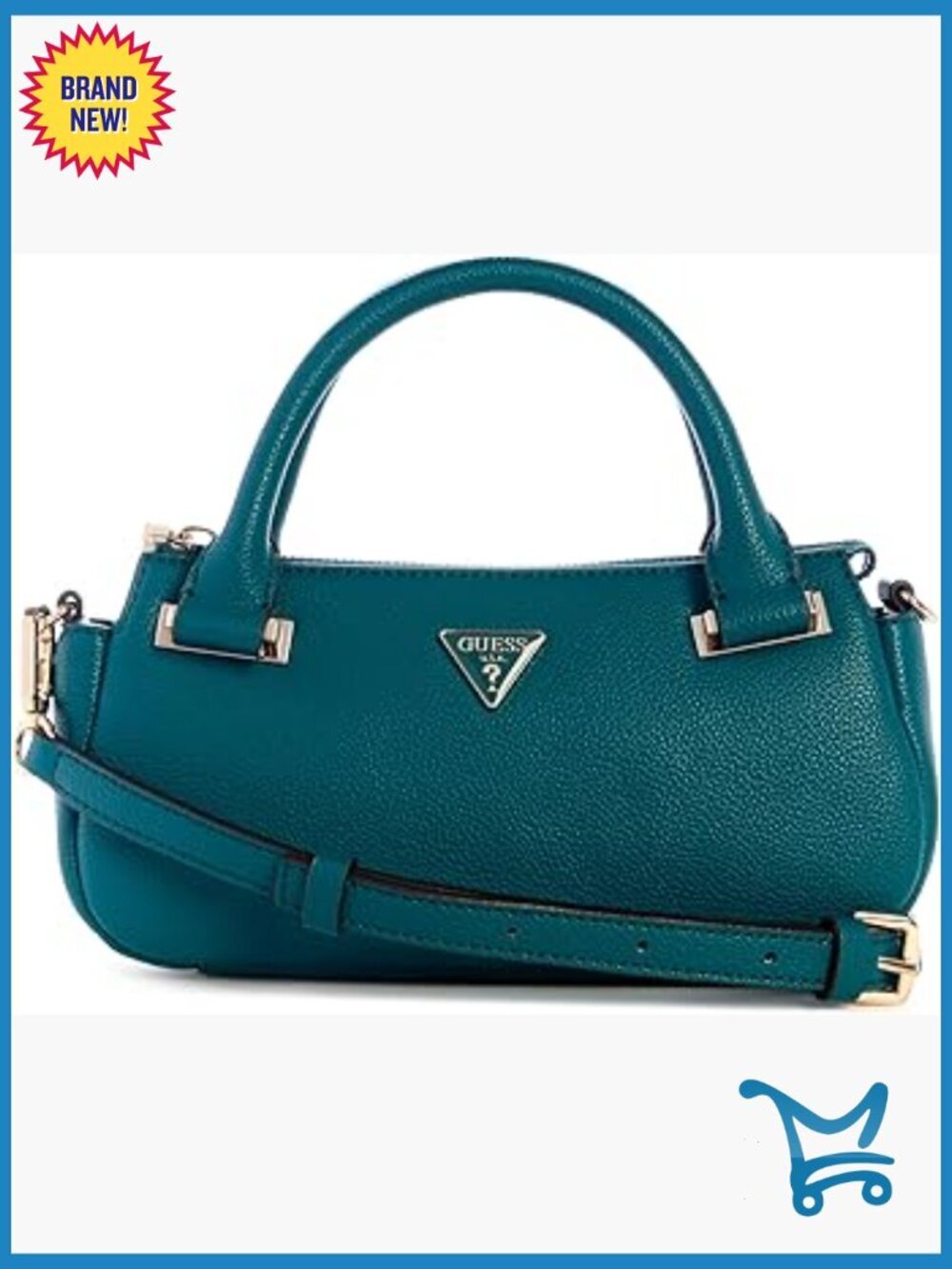 Mini Satchel with Detachable Crossbody Strap, Lightweight Polyurethane